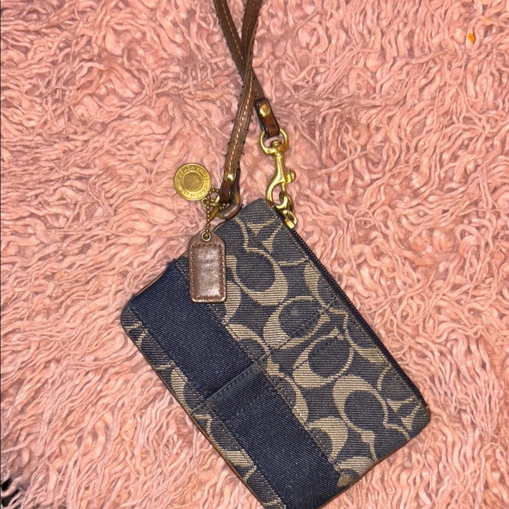 Coach Signature Wristlet